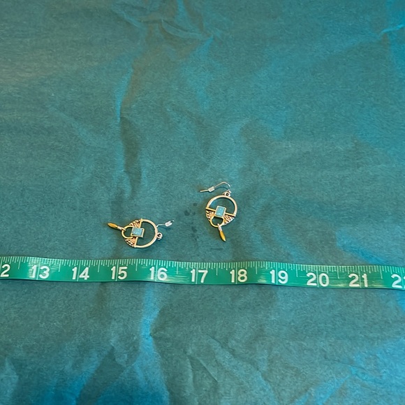 Multi Color Earring Set of 6 mixed materials. Receive all six pair in purchase. - Picture 7 of 7